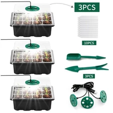 LED Grow Light Plant Tray Kit - Flower Pot Seed Starting Nursery Growing Set