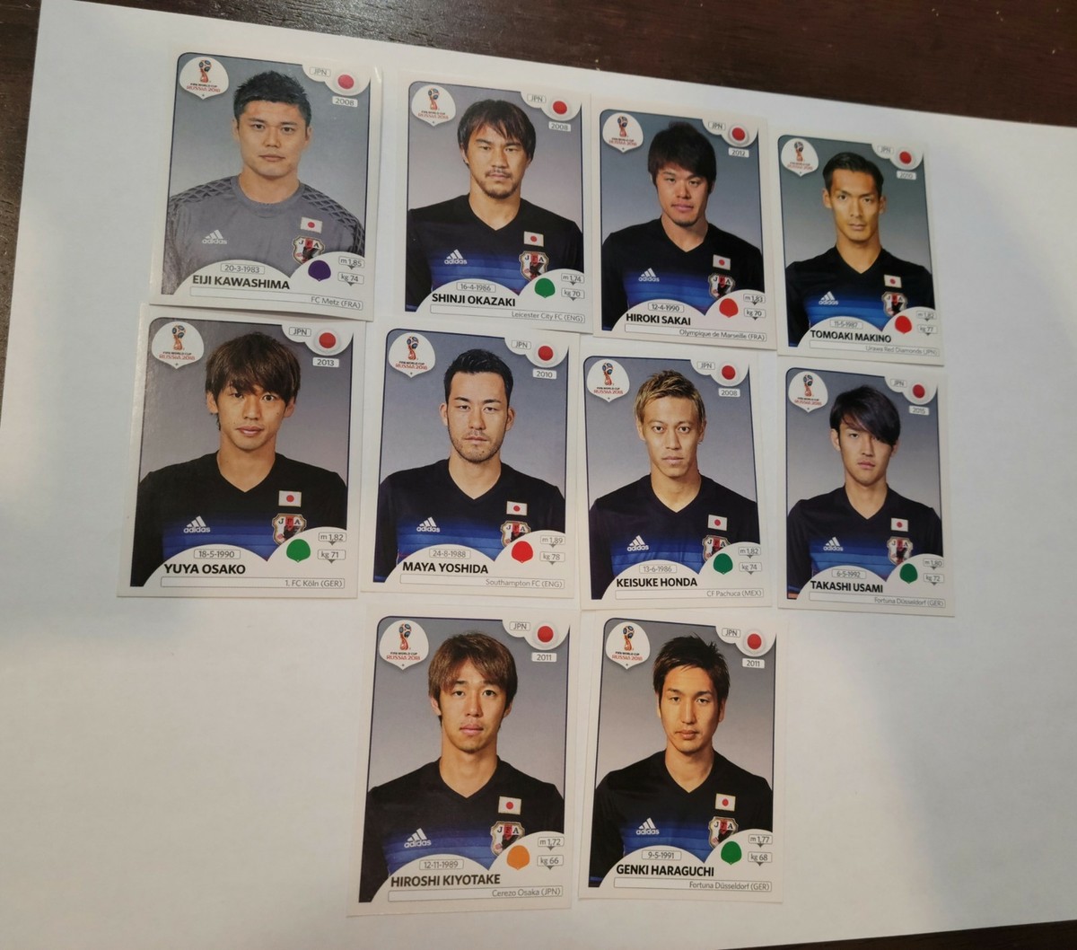 フィファ ワルド カプ  RUSSIA 2018 2018 FIFA WORLD CUP RUSSIA PANINI STICKER TEAM JAPAN | eBay