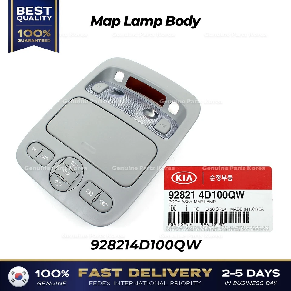 ⭐Genuino⭐ Cuerpo de lámpara de mapa 928214D100QW para Hyundai Entourage Kia Sedona Foto 2 de 4