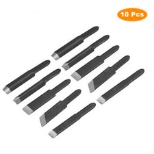 10pcs Wood Carving Chisel Blade For Woodworking Electric Rotary Tool Machine US