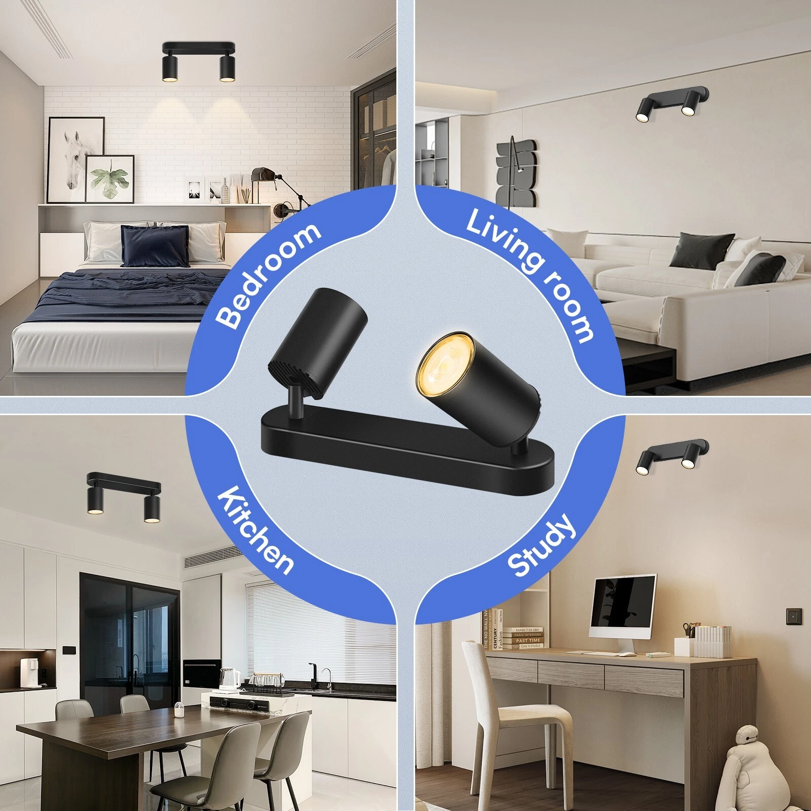 2-Way Swiveling Ceiling Light UK