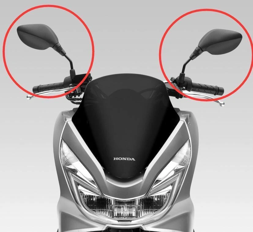Juego de espejos retrovisores para scooter HONDA WW125/WW150/PCX125/PCX150 2014 2015 2016 2017 Foto 2 de 4