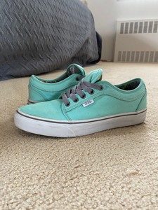 mint and gray vans