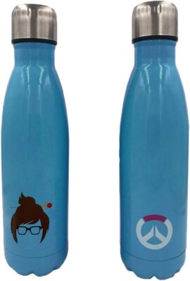 NEU Overwatch Mei Ling Zhou Edelstahl Blau Trinkflasche 500ml Offiziell  