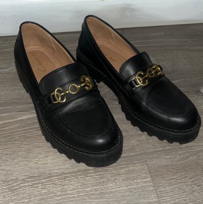 Circus NY by Sam Edelman Women's Deana Lug Sole Loafers Black Size  - Main Image