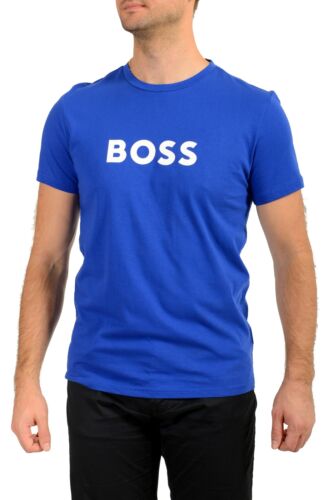 Hugo Boss Men's T-Shirt RN Regular Fit Blue Short Sleeve T-Shirt US XL IT 54