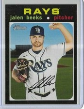 2020 Heritage High Number #652 Jalen Beeks Tampa Bay Rays