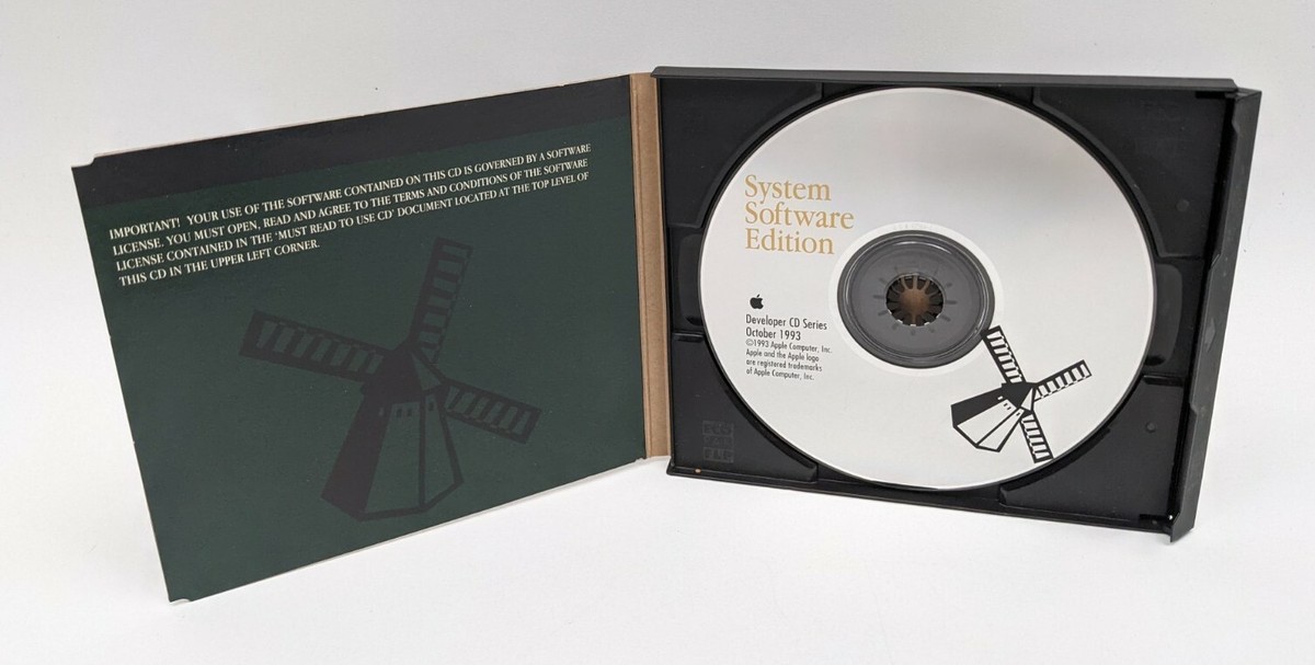 Apple Developer CD Series 1993 System Software Edition Macintosh 