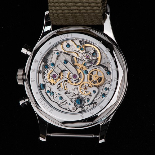 Reloj mecánico manual cronógrafo zafiro exposición Aviation SEAGULL1963 ST19 - Imagen 13 de 20
