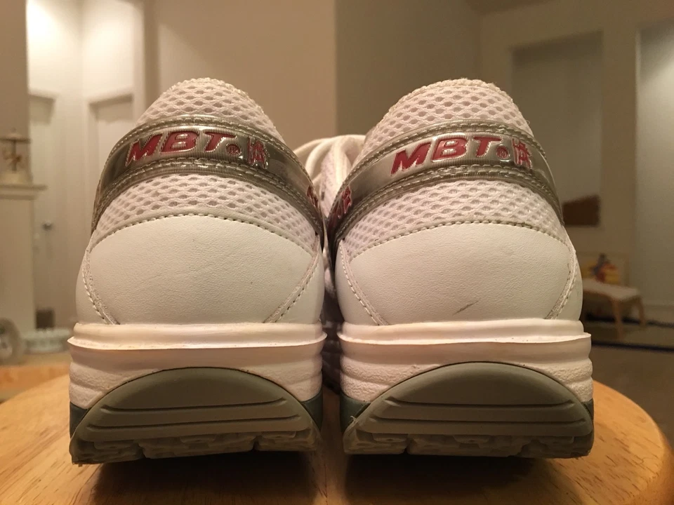 MBT 400111-16 белый/серый и красный отделки женщин US9.5 кожи Athletic тонизирующие туфли - Изображение 4 из 4