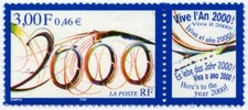 timbre France neuf 1999 "Vive l'an 2000" y&t 3291