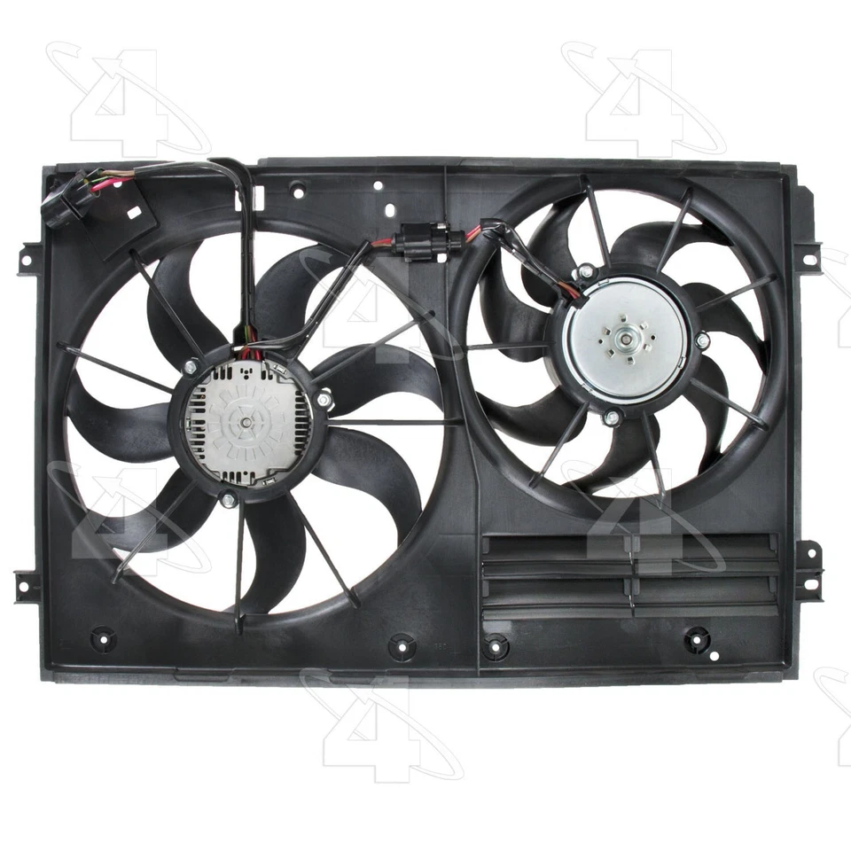 Para 2006-2013 Audi A3 Dual Radiator and Condensser Fan Assembly 4 Seasons 2007 - Imagem 3 de 3