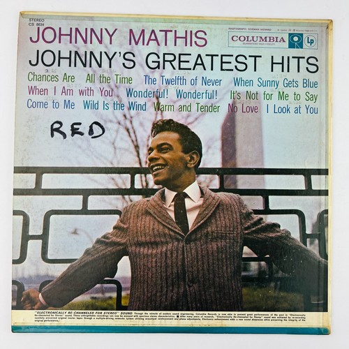 Johnny Mathis – Johnny's Greatest Hits Vinyl LP Record Album CS-8634 - Picture 2 of 2