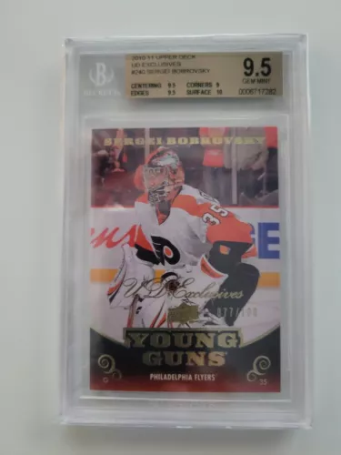 Sergei Bobrovsky 2010-11 Young Guns Exclusives Rookie Hockey Card 77/100 BGS 9.5