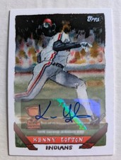 2021 Topps X Spotlight 70 Ft. Andy Friedman Kenny Lofton Autograph /10 Indians