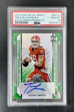 2021 Leaf Metal Draft Trevor Lawrence Auto #BA-TL1 Green Prismatic 1/10