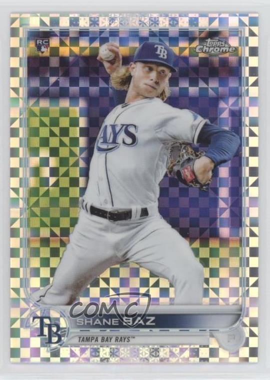 2022 Topps Chrome X-Fractor Shane Baz #201 Rookie RC fo7
