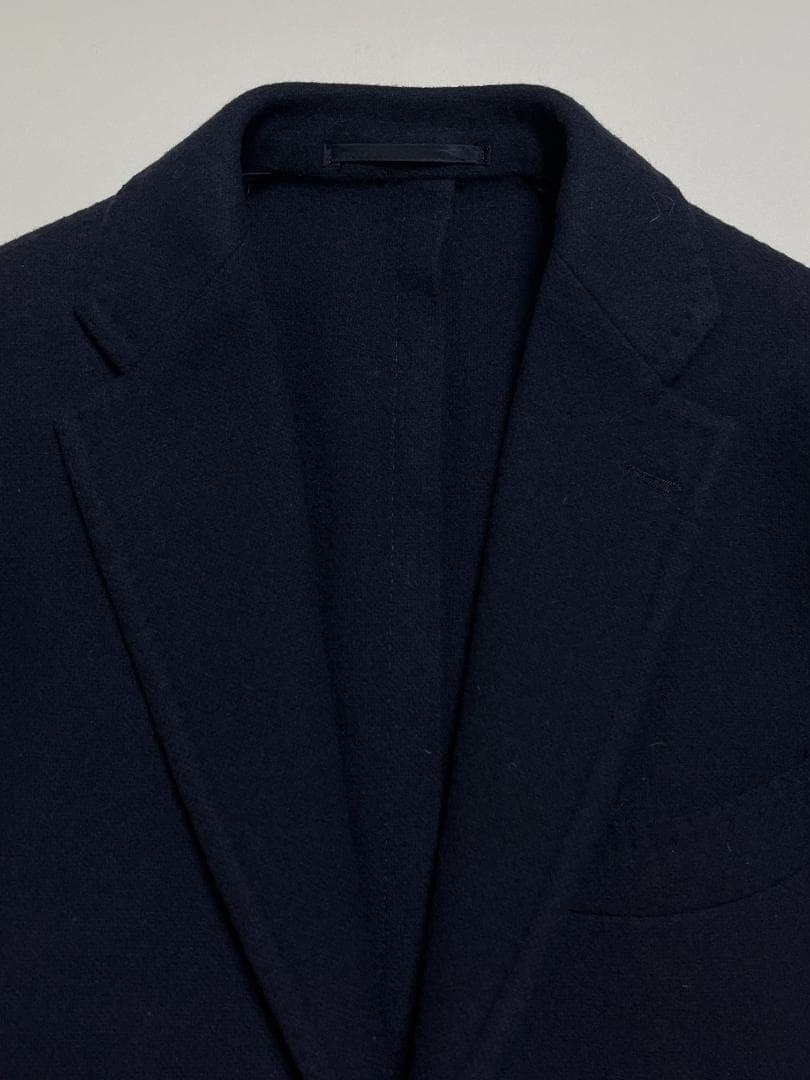 RING JACKET Men's Solid Navy Flannel Jacket Size … - image 7