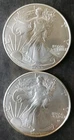 Two 2023 $1 American Silver Eagle Dollars