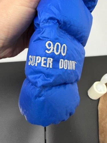 Wild Sports 900 Super Down Jacket Men's M Blue 700 Fill Hooded Puffer Nepal image 4