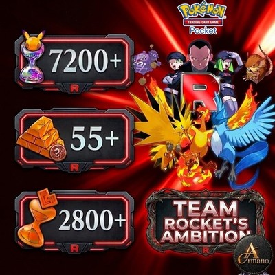 [NEW] Pokemon TCG Pocket Acoount mit 7200+ Sanduhren | Team Rockets Ambition