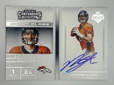 PAXTON LYNCH 2016 PANINI CONTENDERS #3 DRAFT CLASS ON CARD AUTO RC BRONCOS