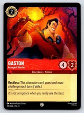 GASTON - ARROGANT HUNTER 24 P Disney Lorcana Promo Cards Lorcana Cold Foil LP