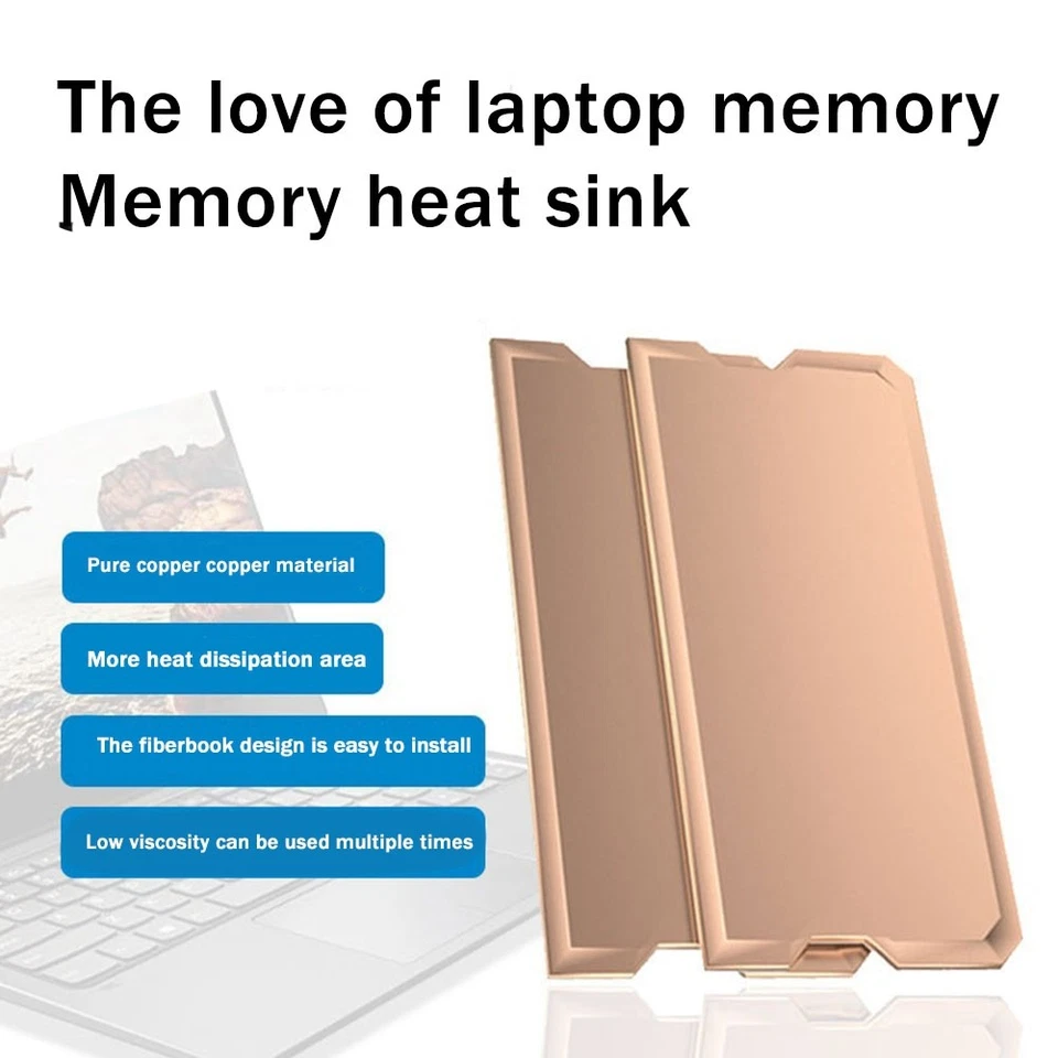 DDR4 DDR5 Laptop Memory Heat Sink Memory Cooling Vest Memory Cooler L5B82898 - Image 3 of 4