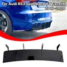 Heckansatz Diffusor Heckeinsatz aus ABS für Audi RS3 8V Facelift Sportback 17-20
