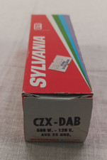 NOS Sylvania Projector Lamp Blue Top CZX DAB 500W 120V Never Used