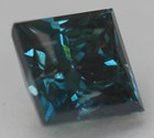 Cert 2.07 Carat Vivid Blue VVS2 Princess Natural Enhanced Diamond 6.69x6.64mm — photo 3