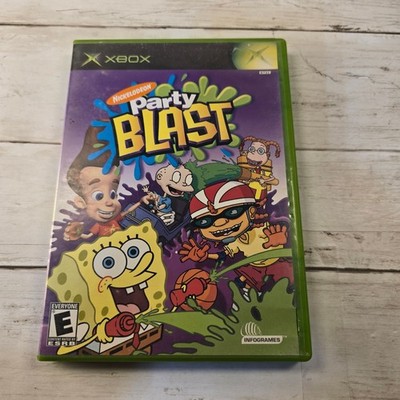 Nickelodeon Party Blast Microsoft Xbox 2002 SpongeBob Rugrats Jimmy Neutron OG