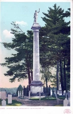 Ethan Allen Monument, Burlington, Vt 1902  Postcard
