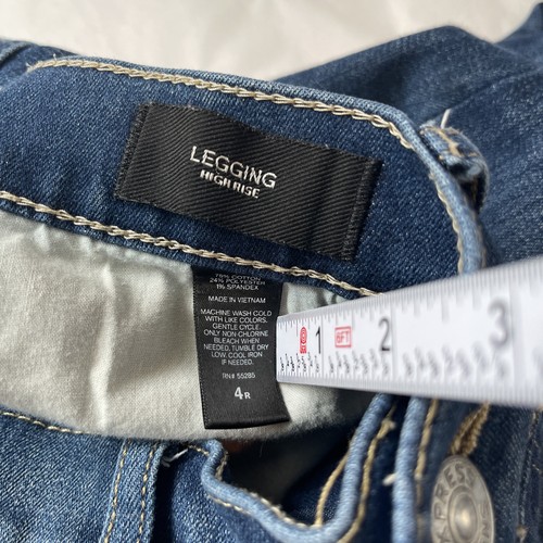 Express Jeans Distressed High Rise Size 4R Womans Teens - Picture 9 of 9