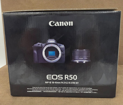 NEW Canon EOS R50 24.2MP Mirrorless Camera W/ RF-S 18-45mm IS STM KIT