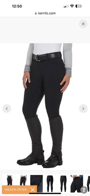Kerrits Black Full Seat Riding M