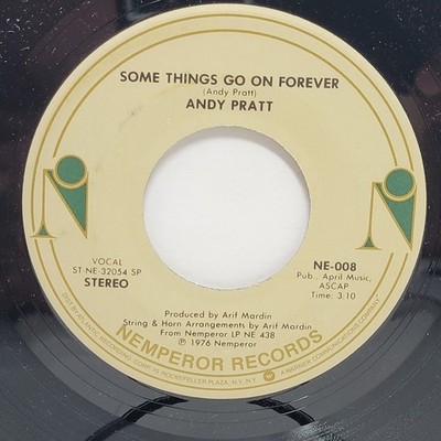 Andy Pratt Some Things Go / That's When Miracle 7'' 45rpm M- Vinyl 70's Record 45