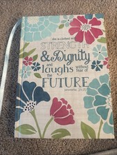 Religious Floral Journal Notebook New Without Tags