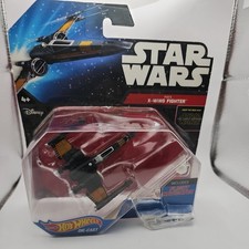 2014 Hot Wheels Star Wars Force Awakens Poe's X-Wing Fighter Wings Closed NIB