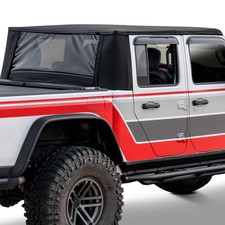 For Jeep Gladiator 20-25 Trailview Black Diamond Frameless Fastback Soft Top