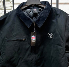 New York Jets NFL "Tradesman" 2XL Dunbrooke Heavy Cotton Canvas Jacket~Black