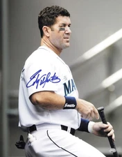 Edgar Martinez Autographed Signed 11x14 Photo Seattle Mariners MCS Holo #64223