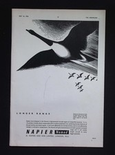 Original 1954 Advert Napier Nomad Aircraft Engine Longer Range