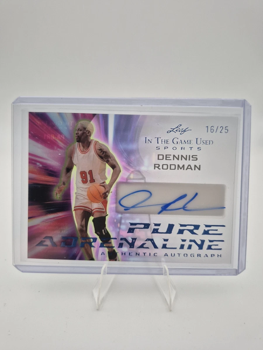 Leaf Dennis Rodman Basketball Autographed Sports Trading Cards