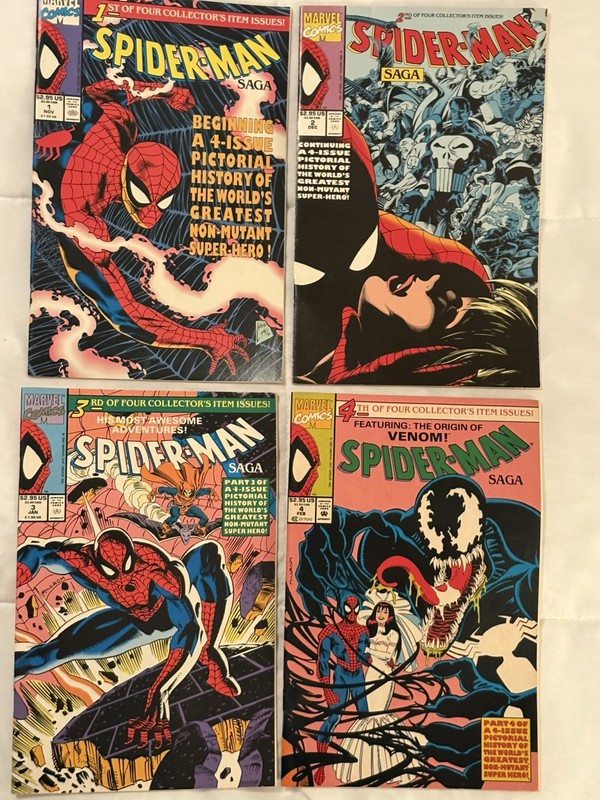 Marvel Comics Spider-Man Saga 1991 Comic Book Lot Spider-Man Venom Wolverine