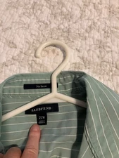 Lands End Cotton No Iron Women's Size 22W Button Up Blouse Shirt