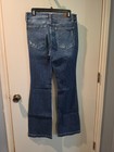 Womens Judy Blue Stretch Denim Jeans, Darkwash, Distressed, Wide Leg, Size 11/30 — photo 6