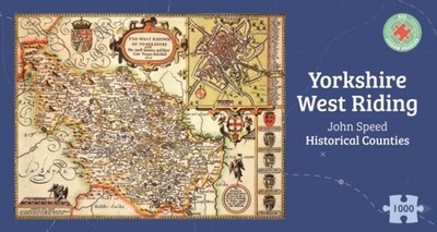 Yorkshire West Riding Historical 1610 Map 1000 Piece Puzzle PAPERBACK