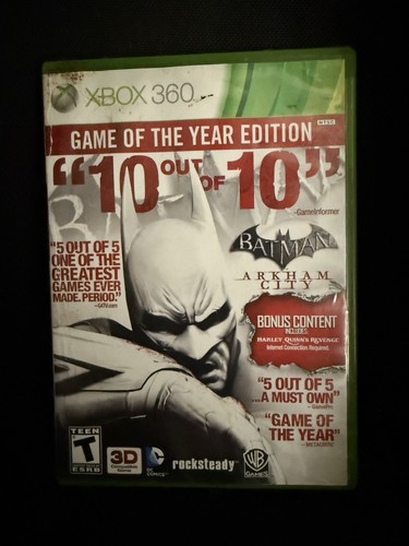 Batman: Arkham City -- Game of the Year Edition (Microsoft Xbox 360, 2012), CiB