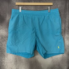 Vintage Polo Ralph Lauren 90's Swim Trunks Men Size Large Turquoise